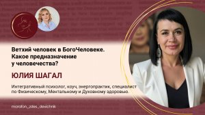 Ветхий человек в БогоЧеловеке. Какое предназначение у человечества?