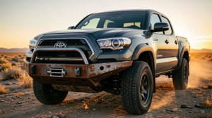 #027 Tacoma получает кастомный передний бампер, крылья и ремонт рамы от коррозии. Парный дрифт