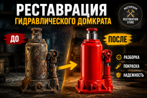 Реставрация очень старого гидравлического домкрата