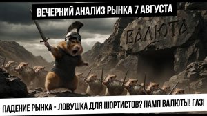 Вечерний анализ рынка 7 августа. Индекс пробил трендовую линию! Ловушка для шортистов? Памп валюты!