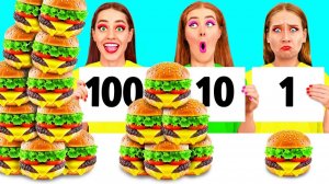 100 Слоев Еды Челлендж # Забавные Кухонные Лайфхаки