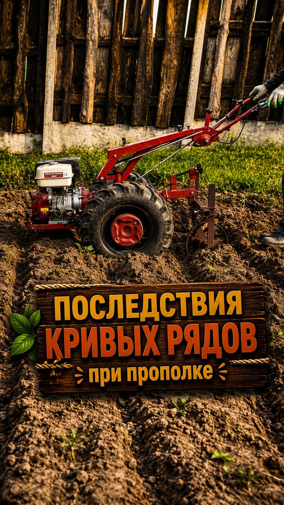 Последствия кривых рядов при прополке 🧐