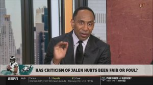 FIRST TAKE | Stephen A.Smith says Jalen Hurts Deserves More Respect Around the NFL