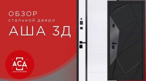 АША 3Д - стильная стальная дверь с 3д панелью для квартиры