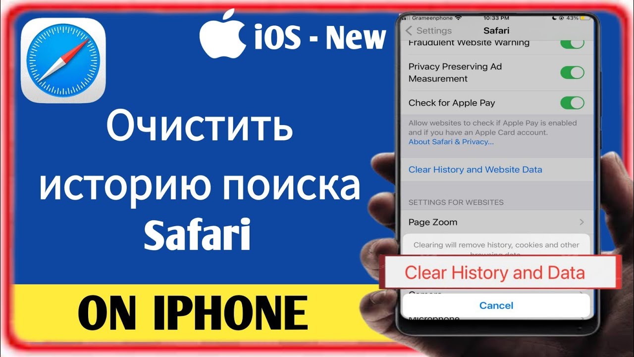 Как очистить историю поиска Safari на IPhone