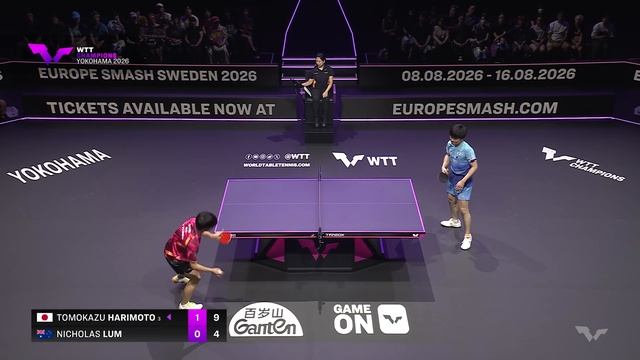 FULL MATCH | Tomokazu Harimoto Vs Nicholas Lum | MS R32 | #WTTYokohama 2026