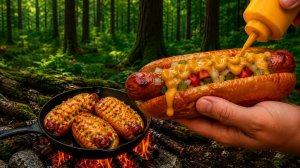 Самый безумный хот-дог по-чикагски на костре