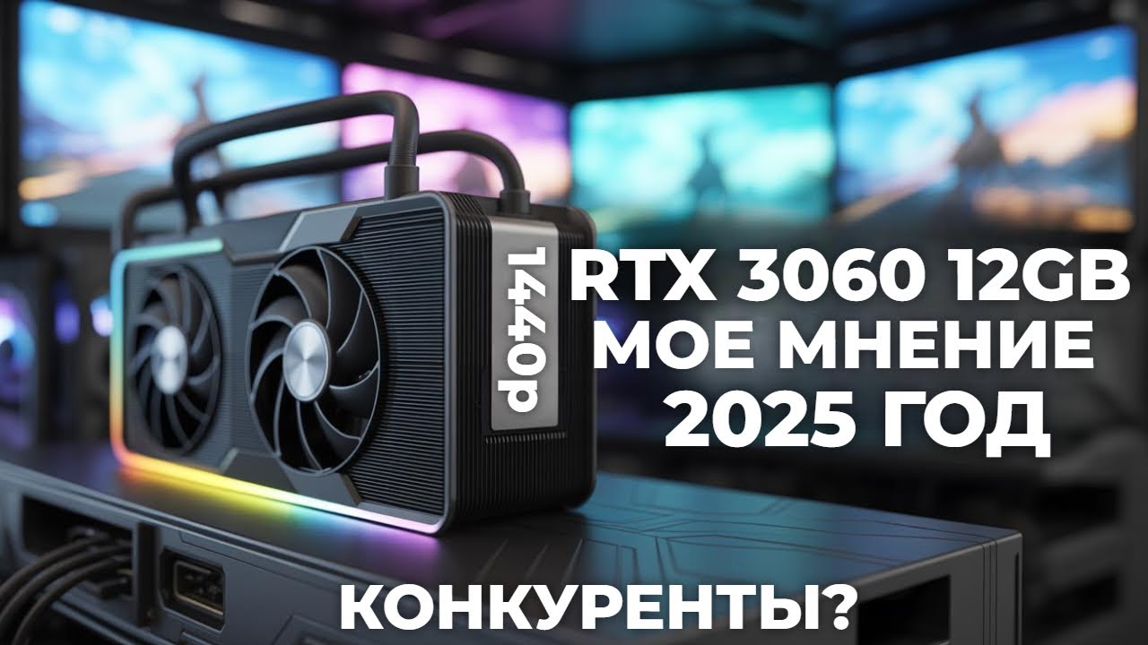 RTX 3060 12GB МОЕ МНЕНИЕ В 2025 году - 1440p - конкуренты, производительность - NVIDIA DLSS