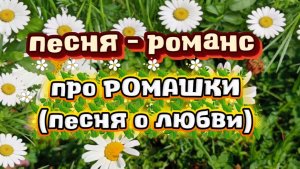 ПЕСНЯ - РОМАНС О ЛЮБВИ «РОМАШКА БЕЛАЯ ЦВЕЛА»