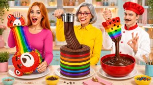 КУЛИНАРНЫЙ ЧЕЛЛЕНДЖ | Готовим радужную еду и необычные блюда