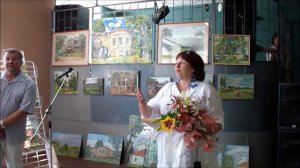 Открытие выставки по результатам I-го пленэра «Край родной», с.Новодугино, 15.07.2016г.