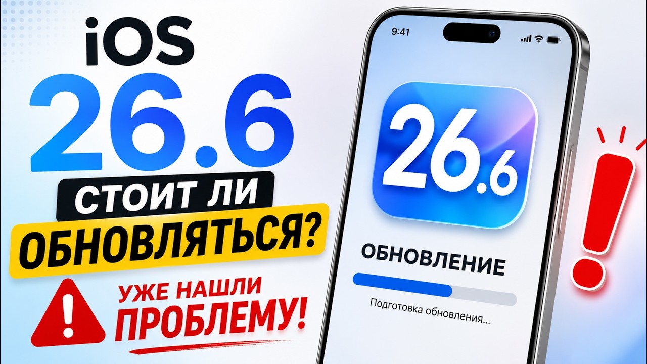 IOS 26.6 ВЫШЛА! Уже нашли проблему… Стоит ли обновляться?