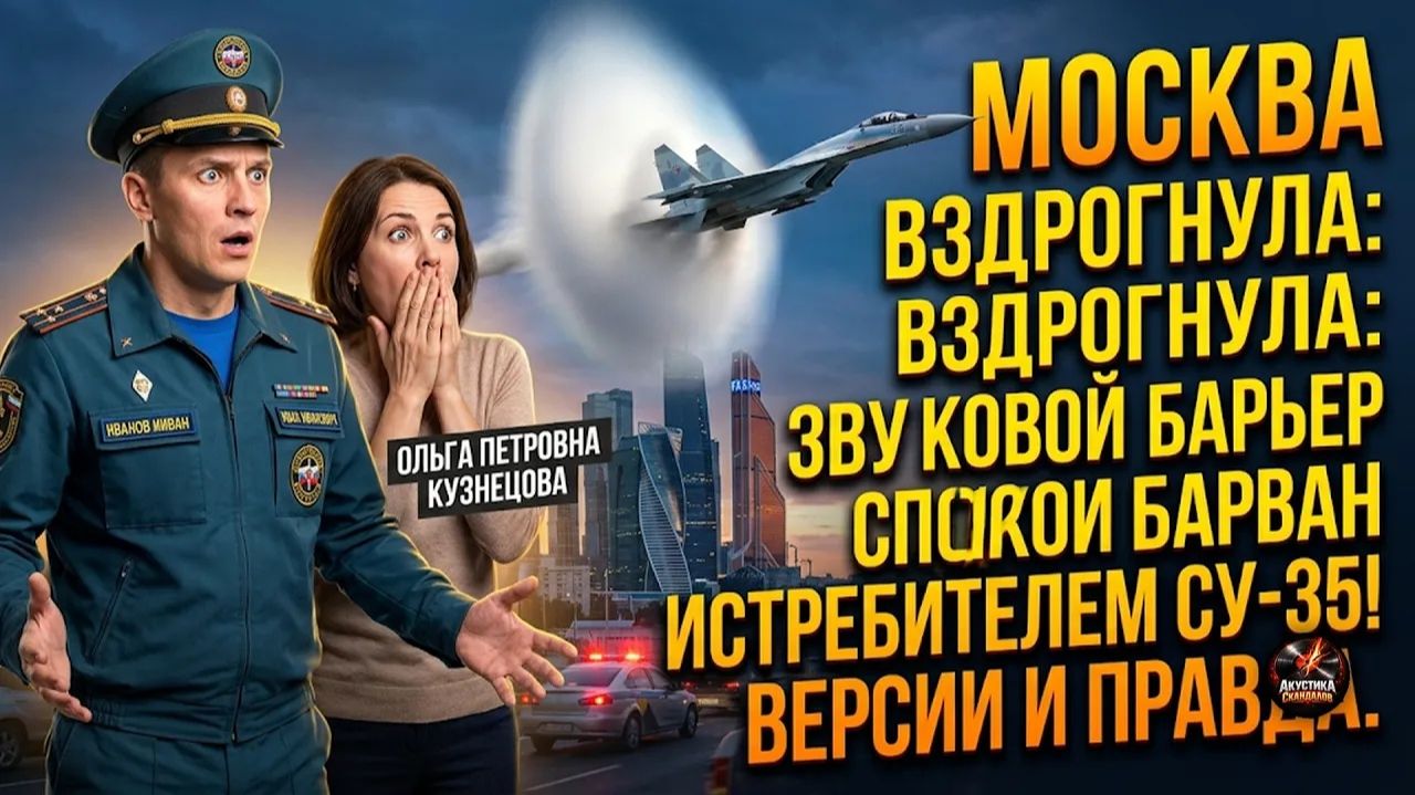 Шок. Переход Су-35 на сверхзвук над Москвой: что скрыли от жителей?