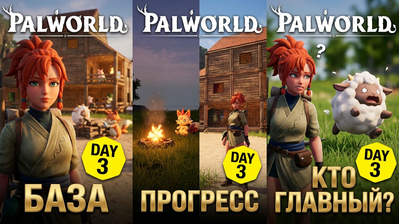 «Palworld: база растёт, палы разбегаются, а я всё ещё пытаюсь понять, кто тут главный. 😅 День 3.