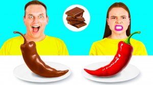 Челлендж. Шоколадная Еда vs Настоящая еда # Кухонные Лайфхаки и Хитрости от