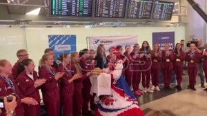 Возвращение сборной России по синхронному плаванию с чемпионата Европы по водным видам спорта