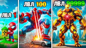 Прокачал Человека Паука в Мутанта в ГТА 5