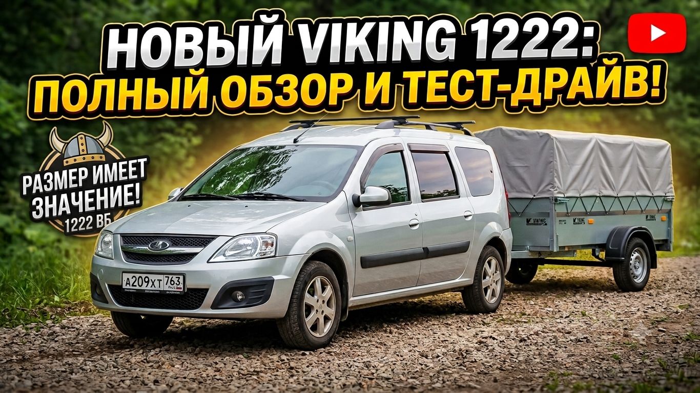 Обзор прицепа VIKING 2200x1250, Комплектация, нюансы и цены