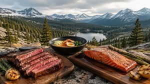 Это мясо на костре разбудит аппетит!