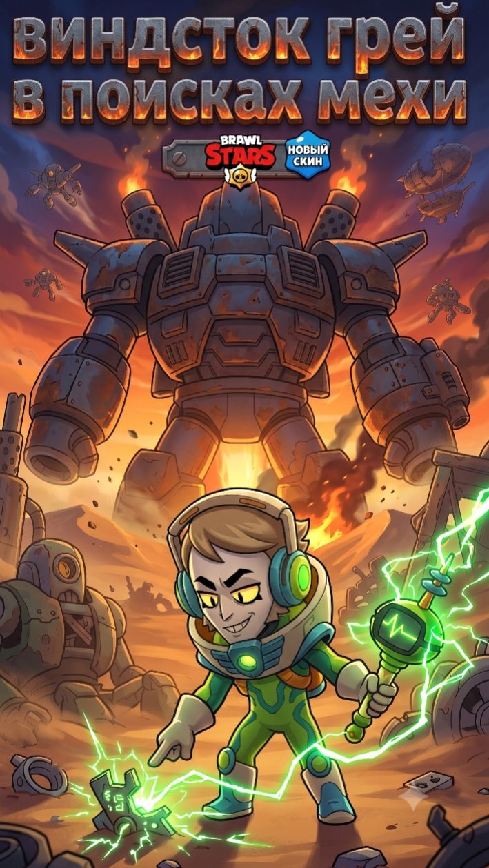 Виндсток Грей и пропавшие чертежи #бравлстарс #brawlstars #рек #мемы