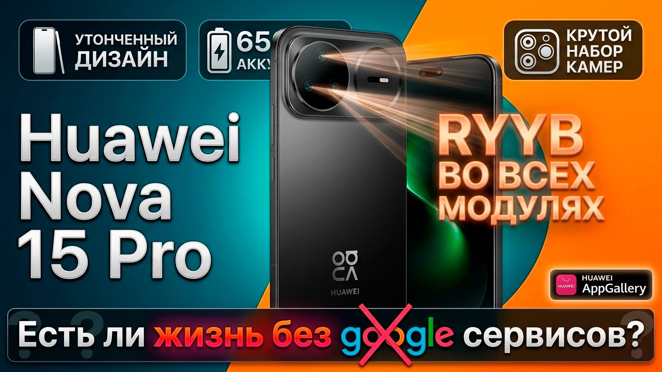 ЕСТЬ ЛИ ЖИЗНЬ БЕЗ ГУГЛОВ - HUAWEI NOVA 15 PRO ОБЗОР БЕЗ ВОДЫ