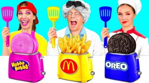 Кулинарный Челлендж# Я Против Дедушки # Эпичная Битва с Едой TeenTeam Challenge