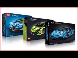 Сборка суперкаров: LEGO Technic Lamborghini Sián, Bugatti Chiron и CaDa Lamborghini Centenario