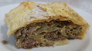 Мясной рулет из лаваша