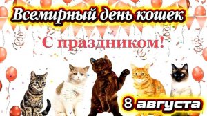 Всемирный день кошек! Красивое поздравление