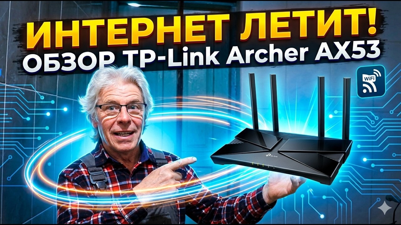 ОБЗОР Маршрутизатора интернета WiFi6 TP Link Archer AX53