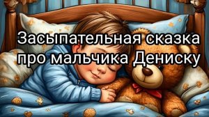 Засыпательная сказка про мальчика Дениску. Читаю своему ребенку сказку на ночь
