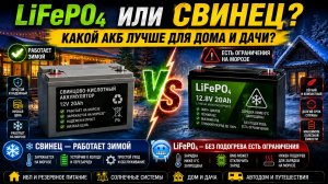 LiFePO2 против свинца — стоит ли переплачивать?