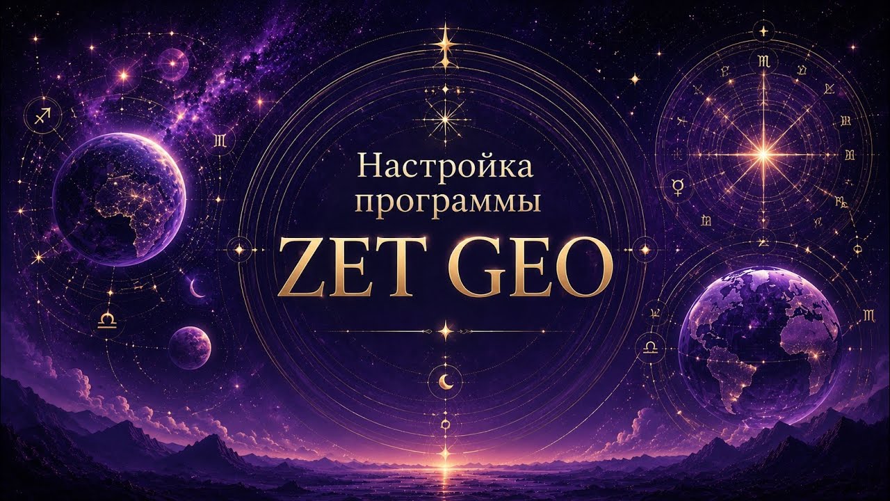 Настройка программы ZET GEO