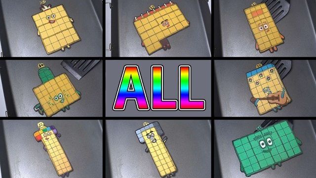 Numberblocks ВСЕ РИСУНКИ НА БЛИНАХ — 31, 32, 33, 34, 35, 36, 37, 38, 39, 40