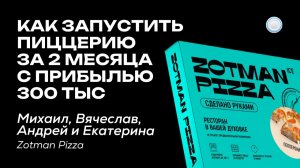 Пиццерия за 4,5 млн, прибыль 300 тыс, 2 мес запуск – интервью с франшизой Zotman Pizza от Бизнесменс