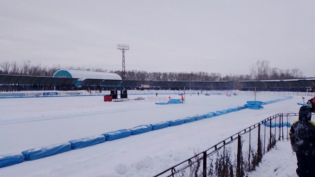 14 заезд 2 день КЧР по мотогонкам на льду 2 этап 21.12.2025 Каменск-Уральский #спидвей