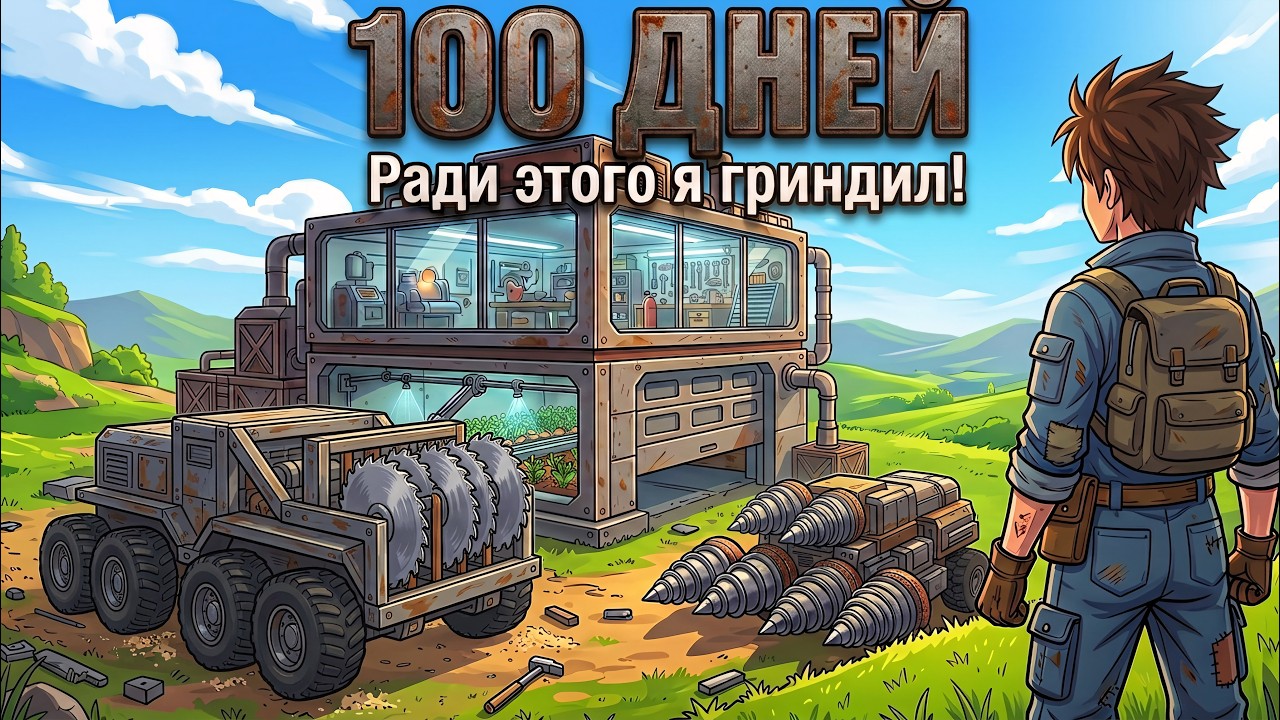100 дней выживания в Scrap Mechanic | Ради чего стоит стараться!