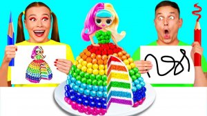 Кто Лучше Нарисует Предмет, Получит Его Челлендж _ Забавные Лайфхаки с Едой
