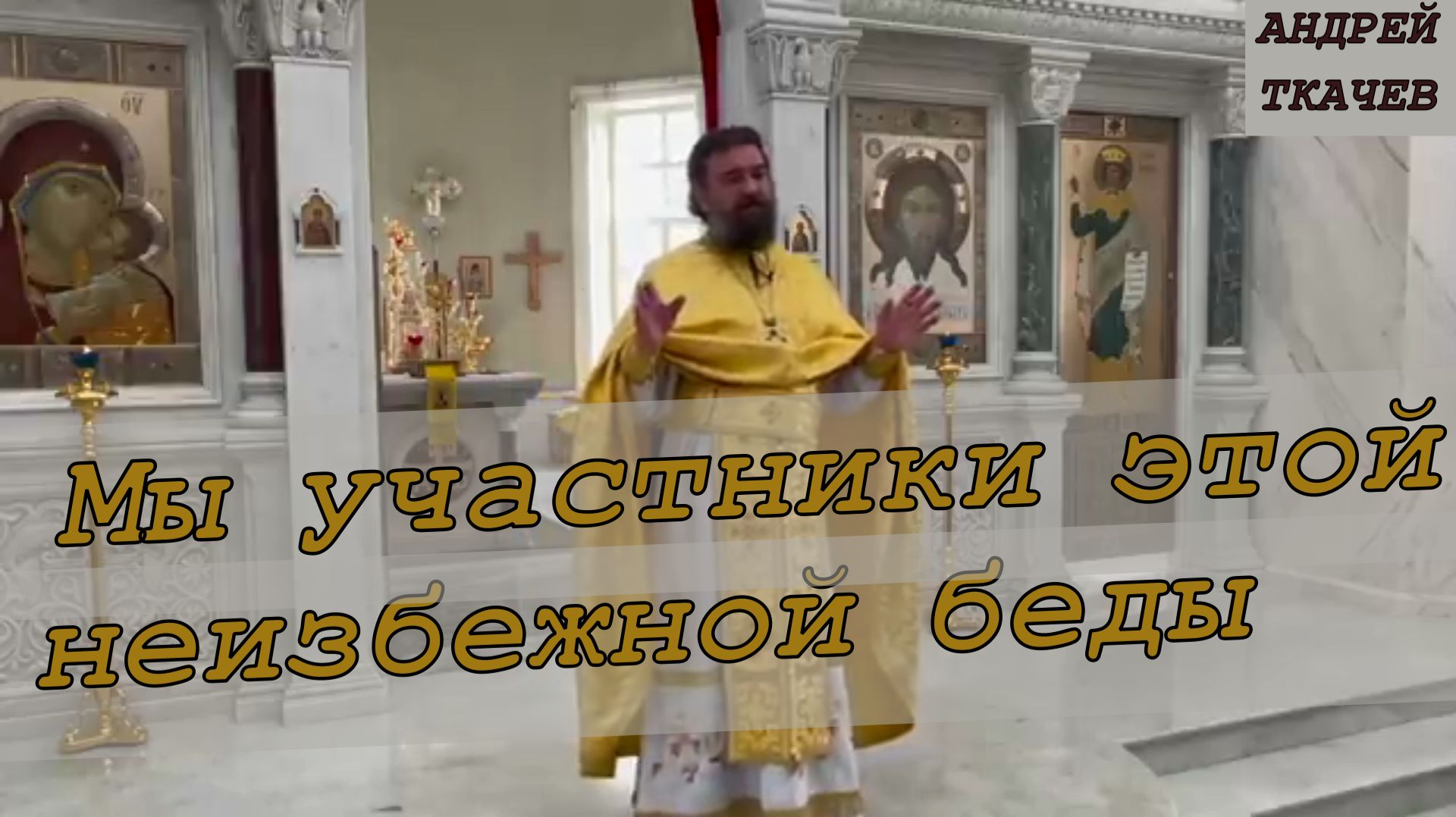 Мы участники этой неизбежной беды. Протоиерей  Андрей Ткачёв.