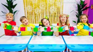 Диана и Рома и Друзья делают Новогодние украшения своими руками