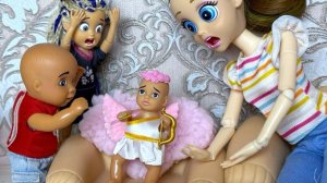 СТАЛА АНГЕЛОМ👼 Катя и Макс веселая семейка! Куклы Барби и ЛОЛ смешные истории скетч ДаринелкаТВ