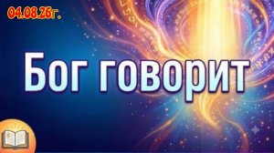 Бог говорит.