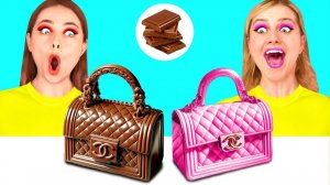 Челлендж. Шоколадная Еда vs Настоящая еда # Смешные Cитуации
