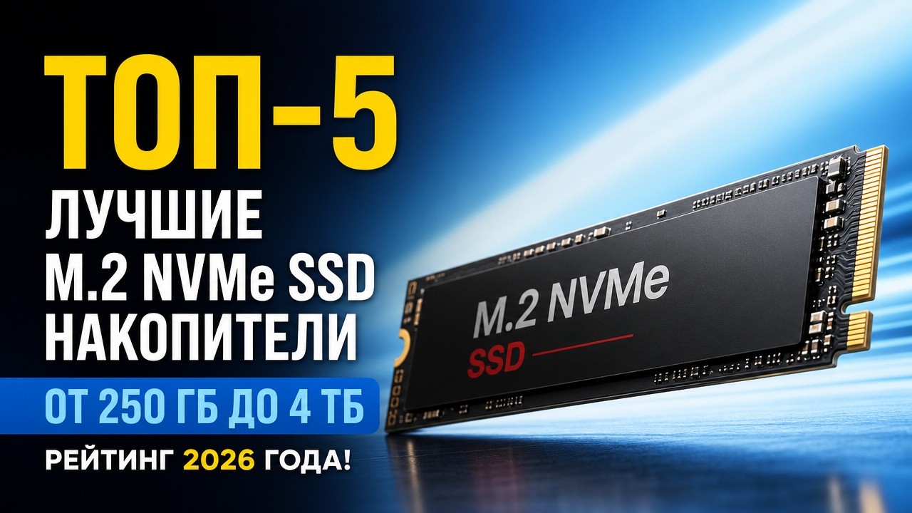 ТОП—5. Лучшие M.2 NVMe SSD накопители [от 250 ГБ до 4 ТБ]. Рейтинг 2026 года!