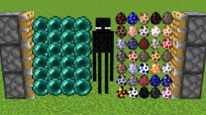 Эндер жемчуг икс 888 и эндермен все яйца вместе 😱