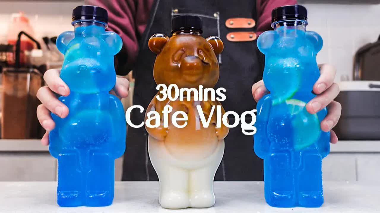 🤎🥤30-минутная подборка Cafe Vlog🥤🤎30mins Cafe Vlog/Cafe Vlog/ASMR/Вкусный кофе #71