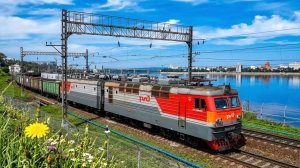 Поезда России летом в Сибири - Железная дорога в Иркутске (сборник июль 2026)