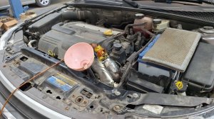 #230 SAAB 9-3: замена масла в АКПП, уплотнение бачка ГУР и приварили гофру
