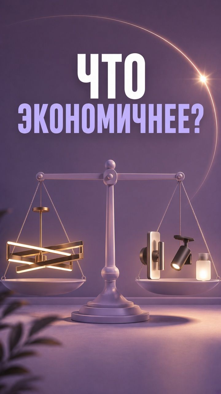 Большая люстра = большой расход?