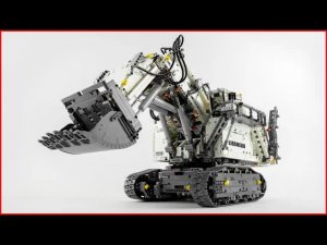 LEGO TECHNIC 42100 Liebherr R 9800: Скоростная сборка